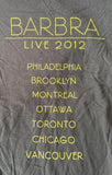 Hanes Women's Barbra Streisand Live 2012 Tour Graphic Black Shirt Size Medium