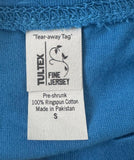 Tulex Women's Rod Stewart You're In My Heart Graphic Blue Shirt Size Small