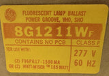 General Electric 8G1211WF Fluorescent Lamp Ballast 277V 60Hz VHO/SHO Rapid Start
