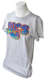 American Apparel Women's Yes Band Logo Gray Short Sleeve Shirt Size Large