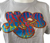American Apparel Women's Yes Band Logo Gray Short Sleeve Shirt Size Large