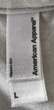 American Apparel Women's Yes Band Logo Gray Short Sleeve Shirt Size Large