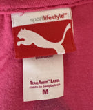 Puma Women's Love Soccer Graphic Pink Short Sleeve Shirt Size Medium