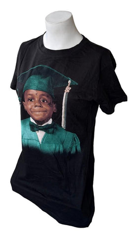 Tultex Women's Lil Wayne Tha Carter IV Black Short Sleeve Shirt Size Large