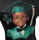 Tultex Women's Lil Wayne Tha Carter IV Black Short Sleeve Shirt Size Large
