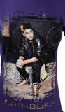 Tultex Women's Justin Bieber Believe Tour 2012 / 2013 Purple Shirt Size Small