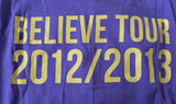 Tultex Women's Justin Bieber Believe Tour 2012 / 2013 Purple Shirt Size Small