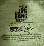 Ripple Junction Women's The Big Bang Theory Bazinga! Green Shirt Size Medium