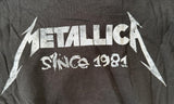 Women's Metallica Graphic Black Short Sleeve Shirt Size Small