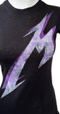 Women's Metallica Graphic Black Short Sleeve Shirt Size Small
