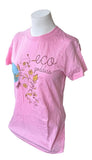 Anvil Women's Eco Goddess Graphic Pink Short Sleeve Shirt Size Large