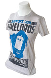 Ripple Junction Women's Doctor Who Support Our Timelords Gray Shirt Size Medium
