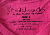 Cool Chicks Club Women's Be Cool, Be Kind, Be Yourself Pink Shirt Size Small