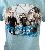 Tultex Women's Rascal Flatts Graphic Sky Blue Short Sleeve Shirt Size Large