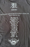 Women's Miyavi Neo Tokyo Samurai Black World Tour 2010 Black Shirt Size Large