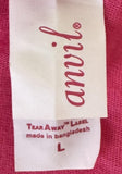 Anvil Women's Yo Gabba Gabba! Graphic Pink Short Sleeve Shirt Size Large