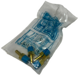 Pack of (4) Swagelok B-3-HC-1-2 Hose Connector Brass 1/8" NPT x 3/16" ID