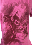 Disney Store Women's Bambi & Thumper Pink Shirt Size Medium