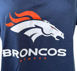 Nike Dri-Fit Women's Denver Broncos Football Navy Short Sleeve Shirt Size Large