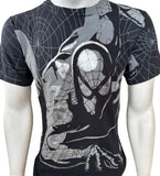Anvil Men's Marvel Universal Studios Spider-Man Black Short Sleeve Shirt Size S