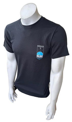 Jerzees Men's Buehler Challenger & Science Center Space Camp Black Shirt Size S