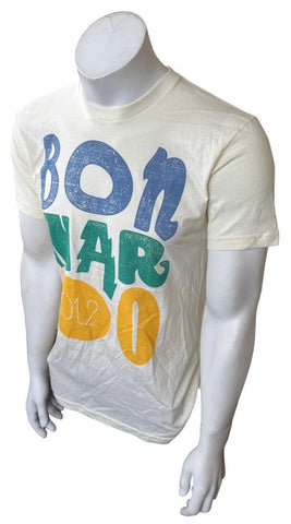 Next Level Apparel Men's Bonnaroo 2012 Beige Short Sleeve Shirt Size Small