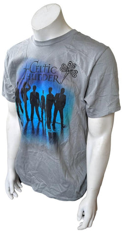 Anvil Men's Celtic Thunder Heritage Gray Short Sleeve Shirt Size Large