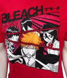 Ripple Junction Men's Bleach Ichigo Rukia Red Short Sleeve Shirt Size Large