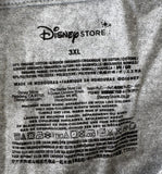 Disney Store Men's King of Cranky Snow White Grumpy Gray Shirt Size 3XL