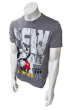 Disney Store Men's Mickey Mouse New York Gray Short Sleeve Shirt Size Small