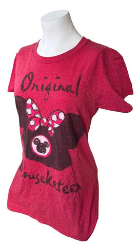 Disney Store Women's Minnie Mouse Original Mouseketeer Pink Shirt Size Medium