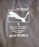 Puma Men's Colgate University Graphic Black Short Sleeve Shirt Size Small