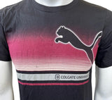 Puma Men's Colgate University Graphic Black Short Sleeve Shirt Size Small