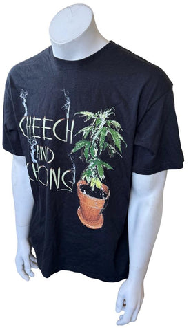 Anvil Men's Cheech And Chong Get it Legal Tour Black Shirt Size Large