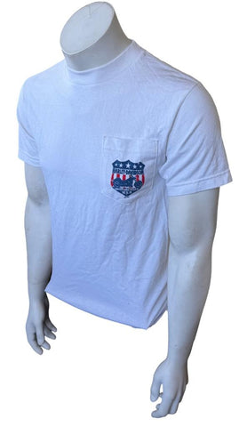 Harley Davidson Men's Motorcycles USA White Short Sleeve Shirt Size Small