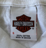Harley Davidson Men's Motorcycles USA White Short Sleeve Shirt Size Small