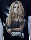 Ten Men's Shakira The Sun Comes Out World Tour Black Short Sleeve Shirt Size L