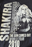 Ten Men's Shakira The Sun Comes Out World Tour Black Short Sleeve Shirt Size L