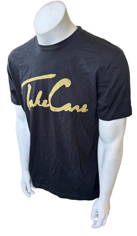 Drake Men's Take Care Graphic Black Short Sleeve Shirt Size Large