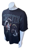 Men's Led Zeppelin 1975 Tour Graphic Black Short Sleeve Shirt Size XL