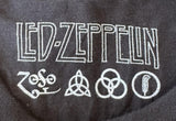 Men's Led Zeppelin 1975 Tour Graphic Black Short Sleeve Shirt Size XL