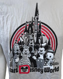 Disney Parks Men's Walt Disney World Graphic Gray Short Sleeve Shirt Size Medium