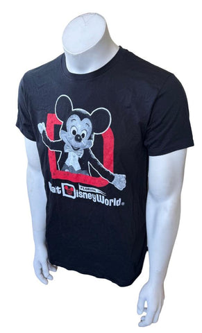 Hanes Men's Walt Disney World Florida Mickey Mouse Black Shirt Size Medium