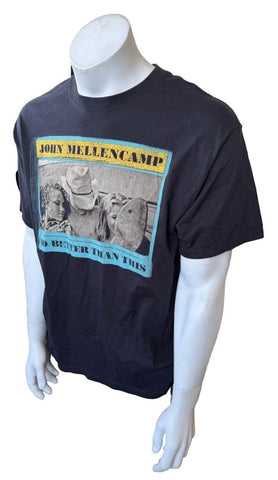 Hanes Men's John Mellencamp No Better Than This Black Shirt Size Large