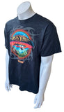 Gildan Men's Boston Tour 2012 Black Short Sleeve Shirt Size Large
