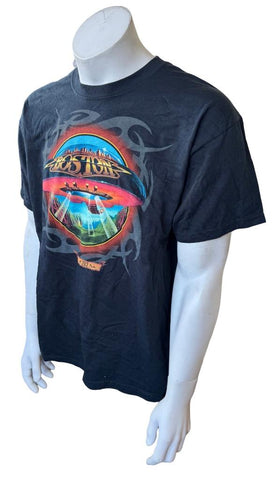 Gildan Men's Boston Tour 2012 Black Short Sleeve Shirt Size Large