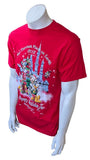 Hanes Men's Disney World The Merriest Place on Earth 2012 Red Shirt Size Medium