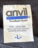 Anvil Men's Sublime With Rome Graphic Black Short Sleeve Shirt Size Large