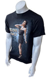 Anvil Men's Selena Gomez Graphic Black Short Sleeve Shirt Size Small