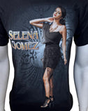 Anvil Men's Selena Gomez Graphic Black Short Sleeve Shirt Size Small